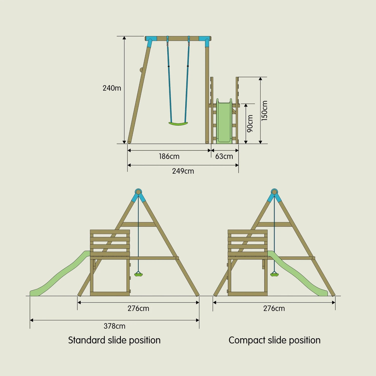 TP Robin Compact Swing And Slide Set - FSC<sup>®</sup> Certified 6 TP Robin Compact Swing And Slide Set - FSC<sup>®</sup> Certified - Image 6