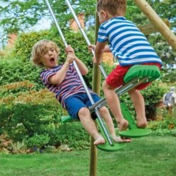 TP Kite Wooden Double Swing Set With 8ft CrazyWavy Slide - FSC<sup>®</sup> Certified 12 TP Kite Wooden Double Swing Set With 8ft CrazyWavy Slide - FSC<sup>®</sup> Certified -TP Playworld Cheap Store TP891 2